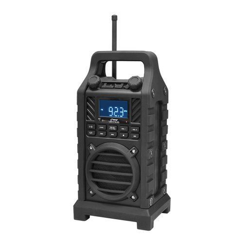 New PWPBT250BK Rugged &amp; Portable Bluetooth Speaker with FM-Radio USB/SD AUX-IN