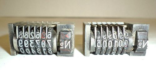 Letterpress Small Number Machines - Sunum Rex Numbering Machines