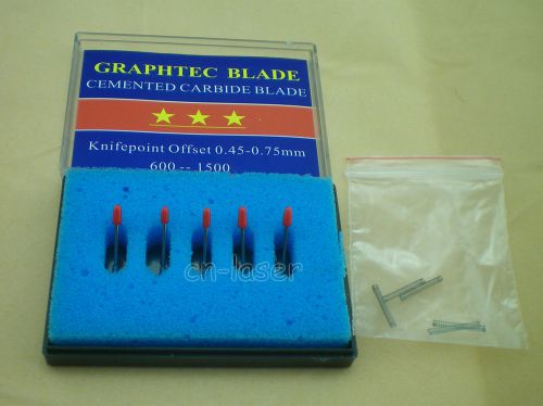 5pcs 30° hq graphtec cb 09 blades for vinyl cutter cutting plotter with spring for sale
