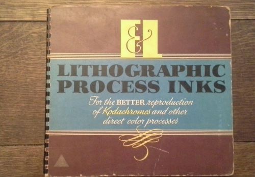 Lithographic Process  Inks by Kodachrome pp circa 1940