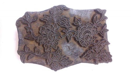 Vintage old huge rare hand made beautiful carved textile printing block/stamp for sale