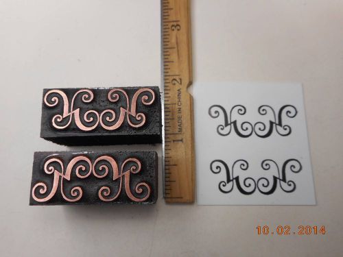 Letterpress Printing Printers Blocks, 2 Typography Typographic Ornaments