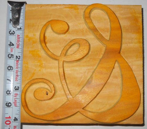 Wood Type Printers Block hand crafted Letterpress &amp; Ampersand  4&#034; tall #328