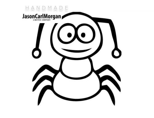 JCM® Iron On Applique Decal, Insects Black