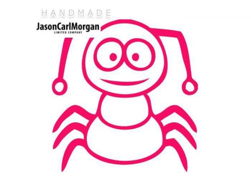 JCM® Iron On Applique Decal, Insects Neon Pink
