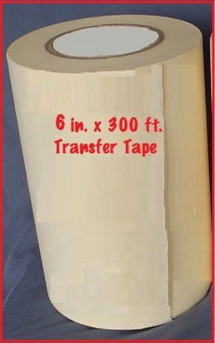 6&#034; application transfer paper tape 300 ft. roll for vinyl cutter plotter fresh for sale