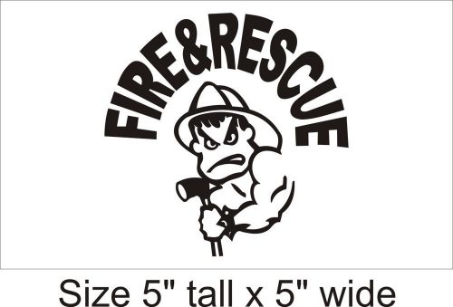 2X Fire &amp; Rescue Funny Car Vinyl Sticker Decal Truck Bumper Laptop F A C - 721