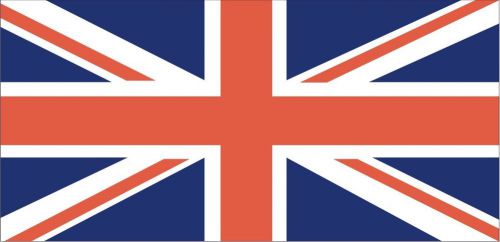 England Union Jack Flag Sticker x 2  self adhesive laminated vinyl decal