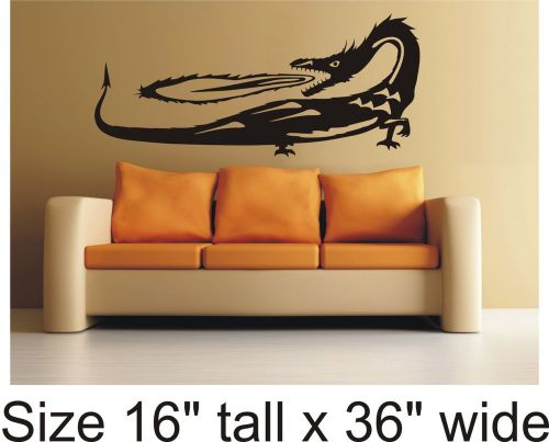 2X Fire Drake Wall Drawing Room Bed Room Car Vinyl Sticker Decal Truck Bumper964