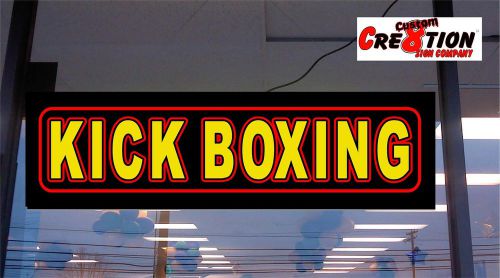 Led light up sign - kick boxing - neon/banner altern. - window gym signs for sale