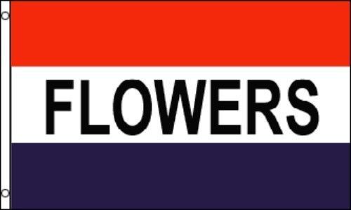 Flowers Flags 3&#039; X 5&#039;  Banners Outdoor Indoor (2 PACK) Pair