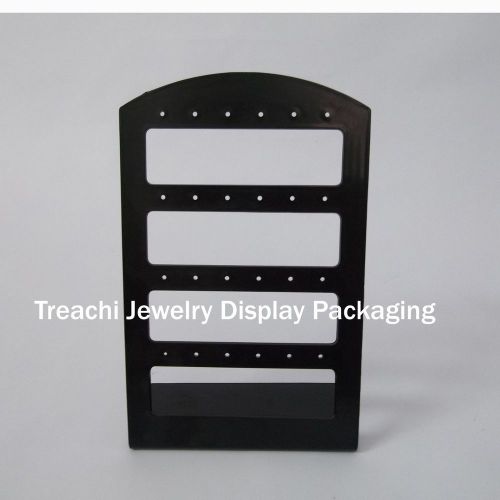 Black Acrylic Jewelry Display Rack Stand Holder Organizer For 12 Pairs Earrings