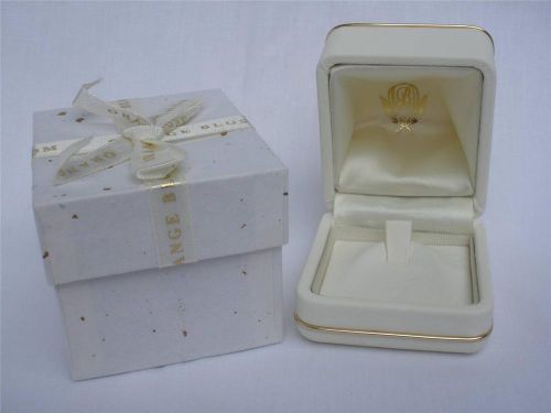 10 RING, CHARM PENDANT BOXES Faux Leather Inner Box PLUS Cardboard Outer Box