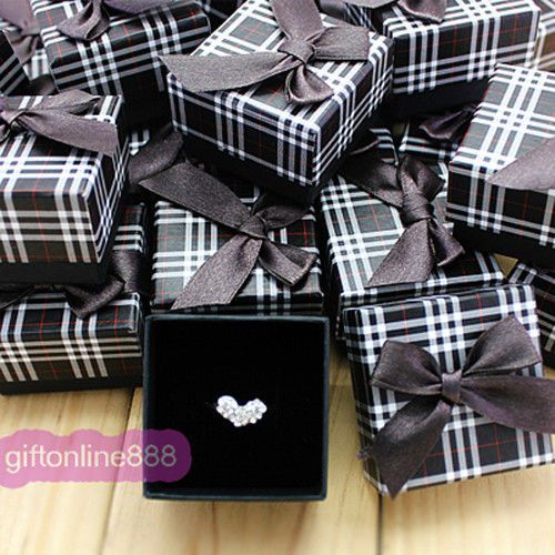 Wholesale 24pcs jewellery finger ring gift case box 22