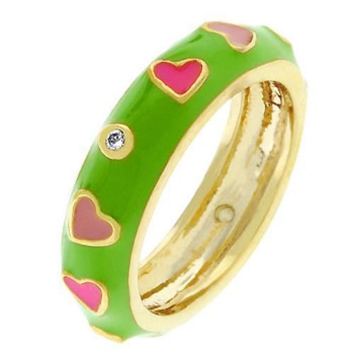Pinky Hearts Ring (Size: 10) Icon Bijoux
