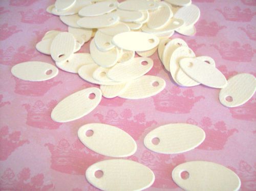 Soft White Jewelry price tags, Set of 100, Small Tags