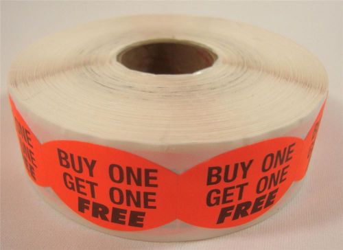 1000 Self-Adhesive BUY ONE GET ONE FREE Labels Stickers Retail Store Supplies