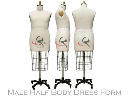 Professional Working dress form, Mannequin, Male Half Size 40, w/Hip