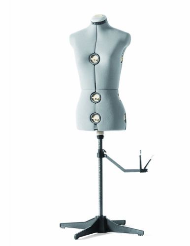 Large Gray Adjustable Dress Form Mannequin Dummy Torso Body Sewing Plus Size New