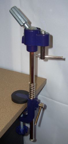 #N72000 Purple all Metal clamp on adjustable 8&#034;-12&#034; Manikin Head holder     LMS