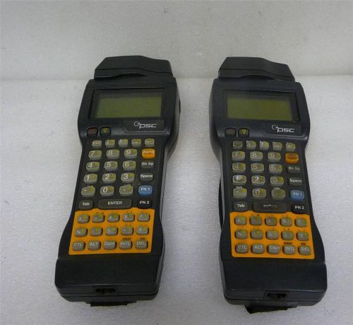 *AS-IS* Lot of 2 PSC 70-002-505 Falcon 310 Mobile Barcode Scanner Terminal