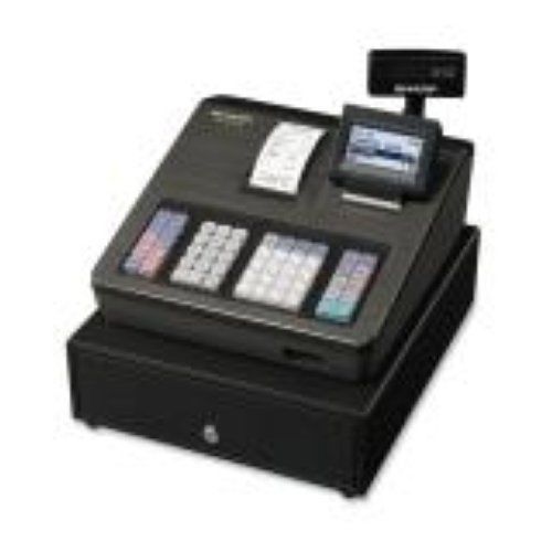 Sharp cash register xea207 lcd 8line 5bill 8coin 2500 price look ups 99 pre prog for sale