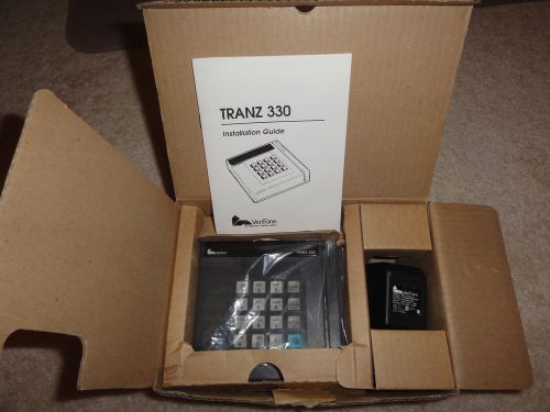 Verifone tranz 330 credit card terminal reader with power supply all new. for sale
