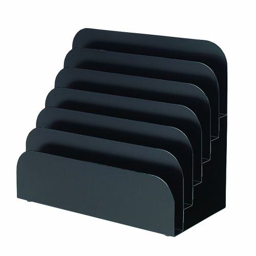 NEW MMF Industries Steel Cashier Pad Rack, 6 Pocket, 8 x 7.5 x 4 Inches, Black