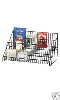 3 tier countertop rack cd movie dvd cards book magazine for sale