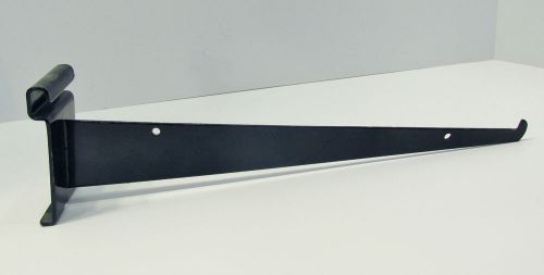 34 Black 12&#034; Gridwall Shelf Knife Brackets Lip Retail Display Store Panels Grid