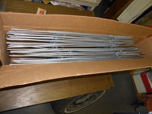 lot of 50 wire yard garage sale stakes H style 10&#034; x 30&#034;
