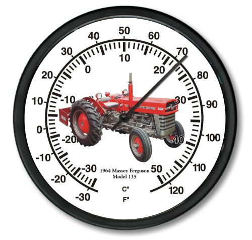 New MASSEY FERGUSON 14&#034; Massive Round Thermometer Model 135 Tractor on Air