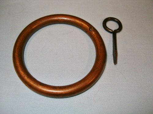 Bull Hog Nose Ring, Brass, 3/8&#034; Thick  2 3/4&#034; Diameter with Opening Screwdriver