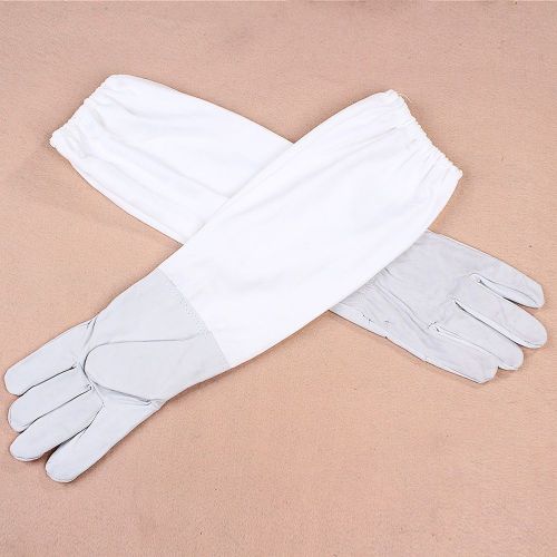 1Pair Practical Beekeeping Long Sleeves Protective Gloves with Vented New