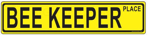 Bee keeper street sign, bee keeper supplies, smoker, bee hive,yellow for sale