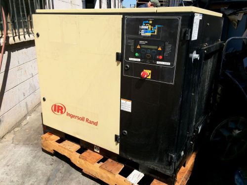 Ingersoll-rand  30hp mdl ssr-up6-30-125 enclosure rotary screw air compressor for sale