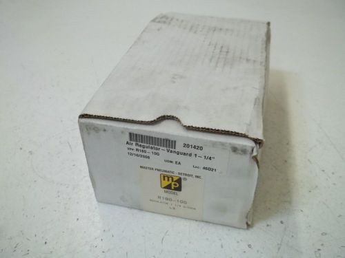 Master pneumatic-detroit, inc. r180-10g 1-1/4&#034; regulator w/gauge *new in a box* for sale