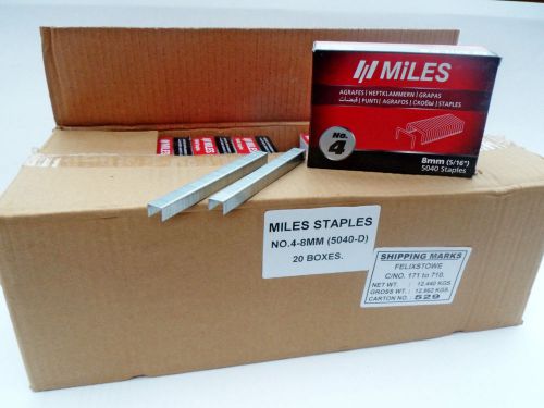 Carton of Arrow T50 Rapid 140 Tacwise 8mm Staples (5040) x 20 boxes High Quality