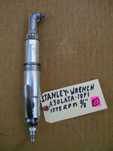 STANLEY -RT ANGLE PNEUMATIC NUTRUNNER  -A30-LATA-18P1,, 3/8&#034;, 1375 RPM -USED