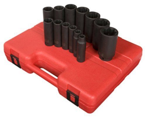 Sunex tool 2858 13 piece 1/2 drive 8 pt. sae impact socket set for sale