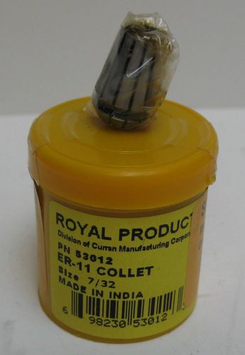 Royal Products Ultra-Precision ER-11 Collet Tool Holder 7/32&#034; 53012 NIB