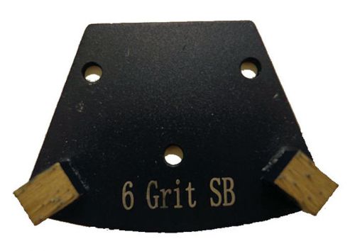 6 grit double half bar grinding plate super soft bond trapezoid scraper concrete for sale