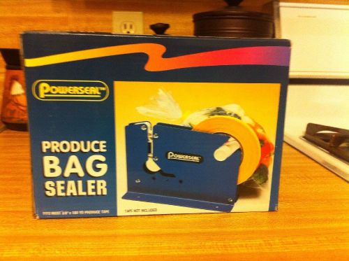 3/8&#034; tape dispenser bag sealer w/built-in cutter for poly bags(Powerseal)