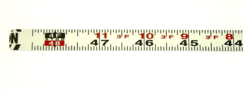 Metal adhesive backed ruler - 1/2 inch wide x 4 feet long - right - fractional for sale