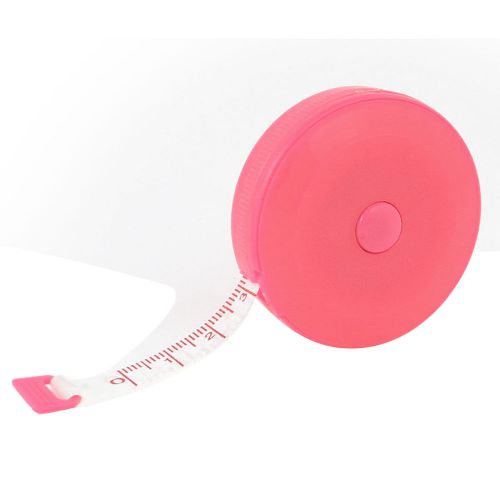 Pink Plastic Sewing Tailor 150cm 60 Inch Range Measuring Measure Tape