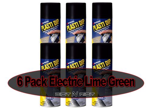 Plasti Dip Spray Cans 11oz 6 Pack Electic Lime Green Dip Rubber Coating Paint