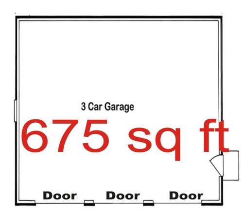 3-Car Garage Floor Epoxy Paint System and Coatings Kit