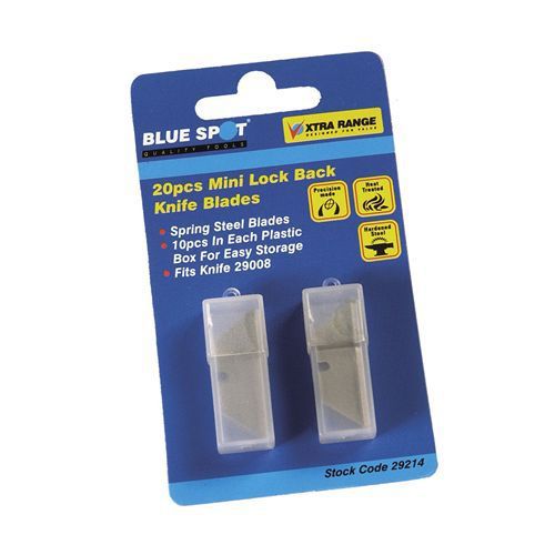 Blue Spot Mini Lock Back Blades Easy Storage Plastic Box DIY Hand Tools Parts