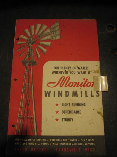 Vintage Monitor Windmill sales leaflet 1956