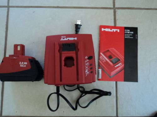 HILTI BATTERY CHARGER MODEL C7/24 AND 2,0 Ah NiCd BATTERY